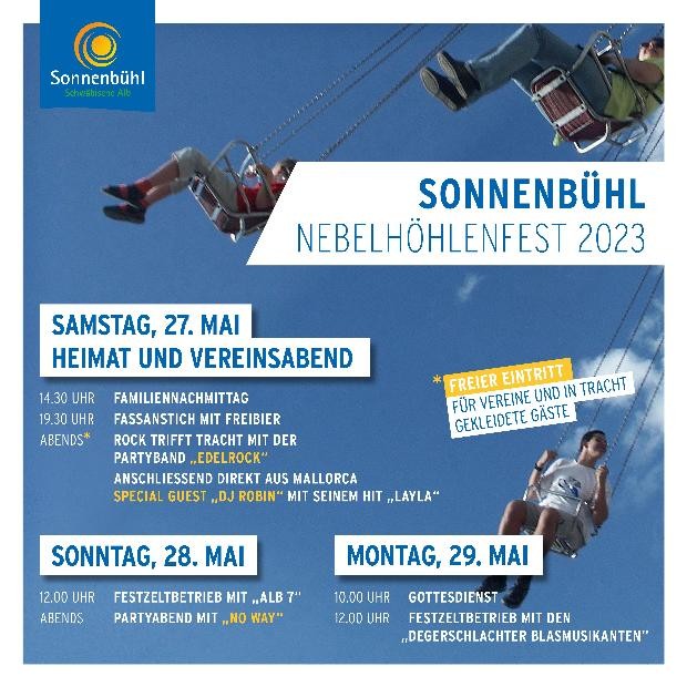 Flyer Nebelhöhlenfest 2023